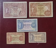Malesia 1, 5, 10, 20 e 50