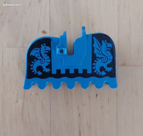 Lego cheval barding avec - cheval, bleu