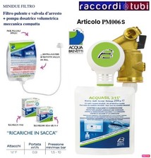 Acqua brevetti pompa dosatrice Minidue e filtro Pm006S