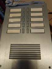 pulsantiera Urmet  10 Tasti Serie 625  Completa Del Fondo  No  Viti Della Placca