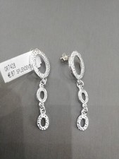 Orecchini Donna Athena Di Lusso Arg. Naturale 925 Anallergico  Lunghi 