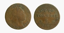s738_192) Napoli Regno  Ferdinando IV - 8 tornesi 1796 - CARENZE