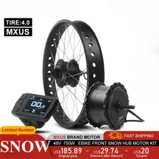 Snow E-bike Fat Tire 48V 750W Anteriore Brushless Ingranaggio Mozzo Motore Ruota 20/24/26inch