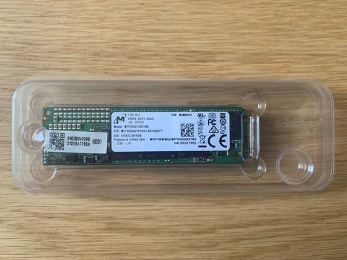 Ssd sata 256gb micron - m.2,