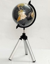 Mappamondo stile vintage nero