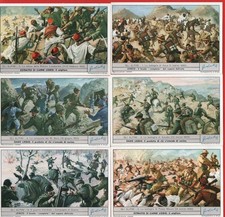 FIGURINE LIEBIG SERIE COMPLETA N°1749 GLI ALPINI ANNO 1961