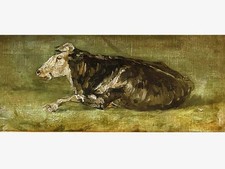 Mucca sdraiata COPIA DIPINTA A MANO ex "Vincent van Gogh"