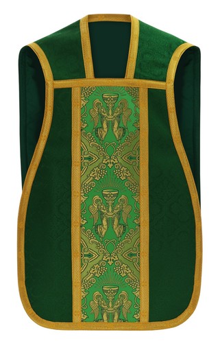 Pianeta verde con - stola, casula