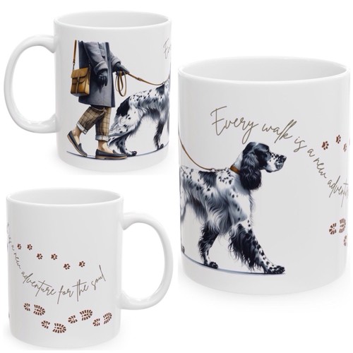 Tazza setter inglese - inglese, ceramica