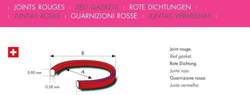 Guarnizione rossa per fondo - guarnizione,