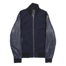 ZARA Uomo Blu Navy Misto Lana