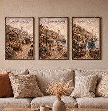Set 3 Poster Mare Vintage A3