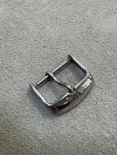 FIBBIA PER CINTURINO OROLOGIO "1 CLASSE - MARTINI" ACCIAIO ANSA 20 MM -USATO-