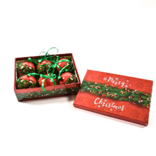 SET 6 PALLE DI NATALE DECORATE
