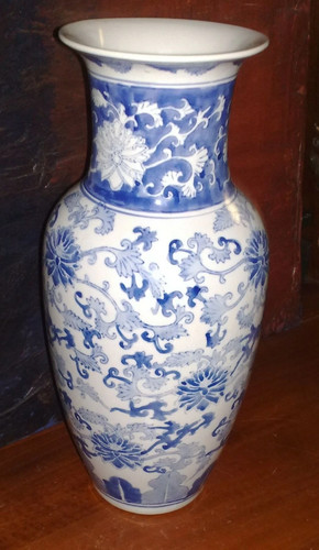 Vaso porcellana cinese blu - in,