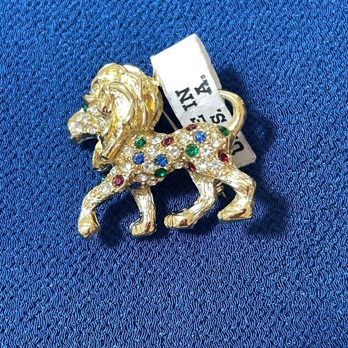 Spilla animale vintage oro con