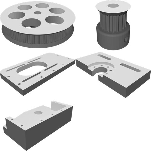 Parti upgrade asse per mini - parti,