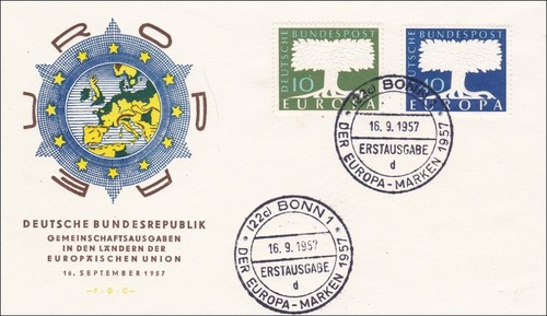 Francobolli europa 1957 - 1957,