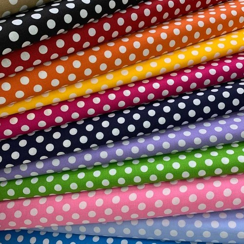 Tessuto cotone pois - tessuto, 50