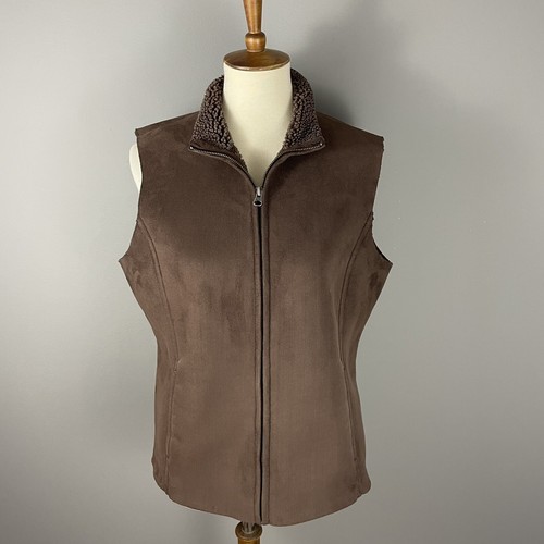 Gilet sherpa donna - , marrone