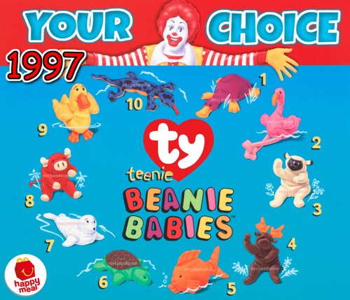 Mcdonald 1997 teenie beanie - mcdonald's,