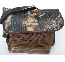 BORSA PORTA CARTUCCE BORSETTA TRACOLLA DA CACCIA MIMETICA CON RETE CARNIERE 