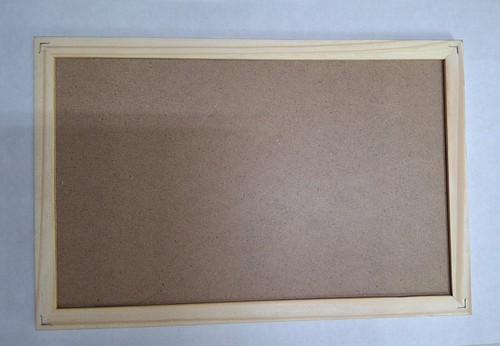 Lavagna nera cornice legno - nera,