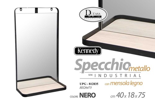 Specchio mensola parete - specchio,