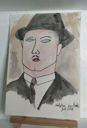 Amadeo modigliani acquerello - amadeo,