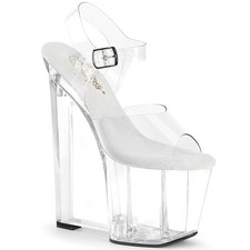 Pleaser 8" plateau zeppa tacco