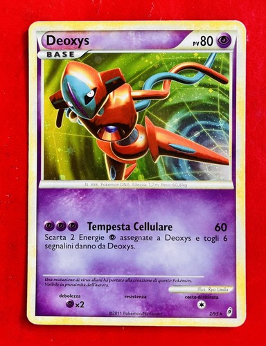Lotto carte pokemon deoxys - carte,
