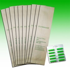 SACCHETTI FOLLETTO VK 116 VK 117 10pz + 10 PROFUMI PER VORWERK KOBOLD VK117