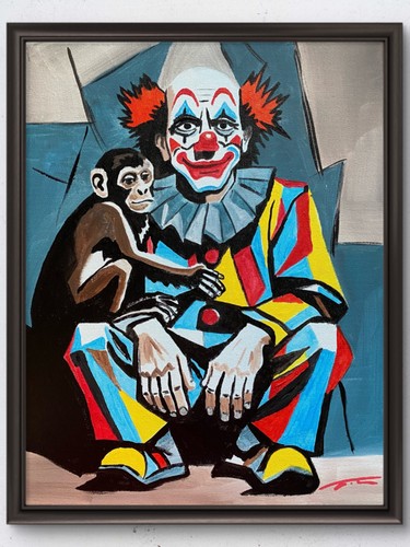 Clown scimmia cubista - e,