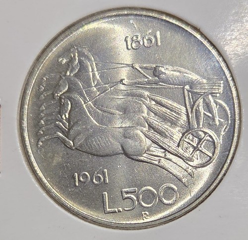 500 lire moneta argento 1961 - lire,