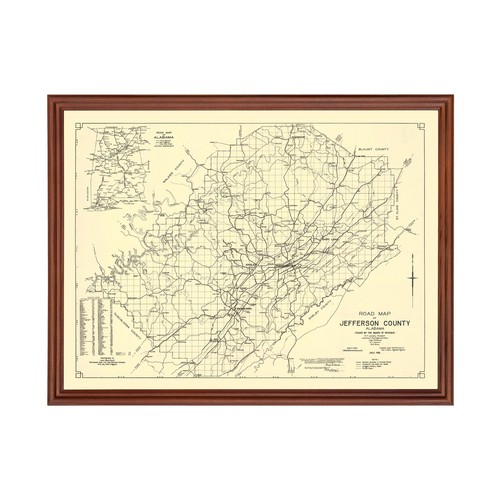 Vecchia mappa della contea - , di