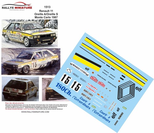 Decals ref 1513 renault - decals,