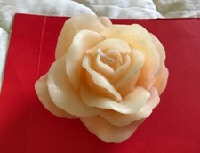 TRIS  CANDELE a forma di rosa 