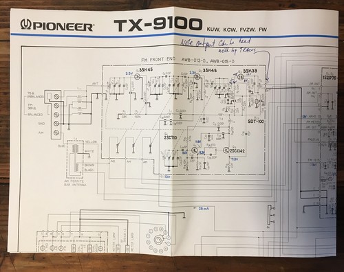 Pioneer 9100 sintonizzatore - tx-9100,