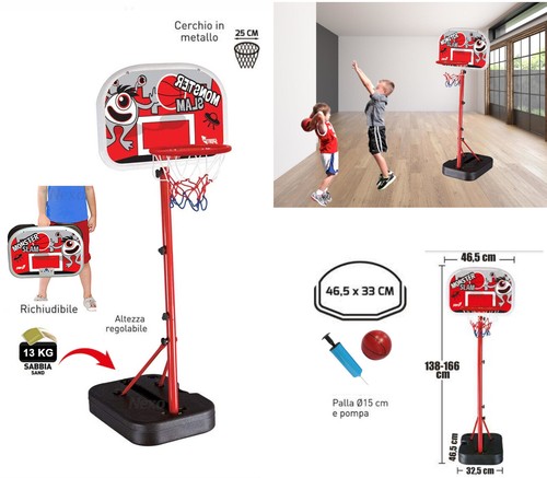 Canestro con piantana basket - canestro,