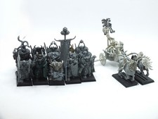 Lotto 14 Guerrieri del caos+1 carro da Guerra+1 eroe Warhammer Fantasy battle