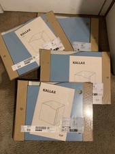 Ikea KALLAX Inserto con anta a forma di onda blu 13x13" 505.621.49 - NUOVO