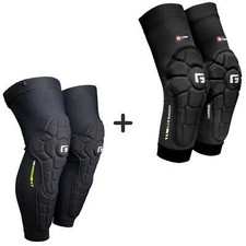 G-FORM PRO RUGGED 2 Ginocchiere Lunghe + Gomitiere Protezioni Set BMX MTB Protezione