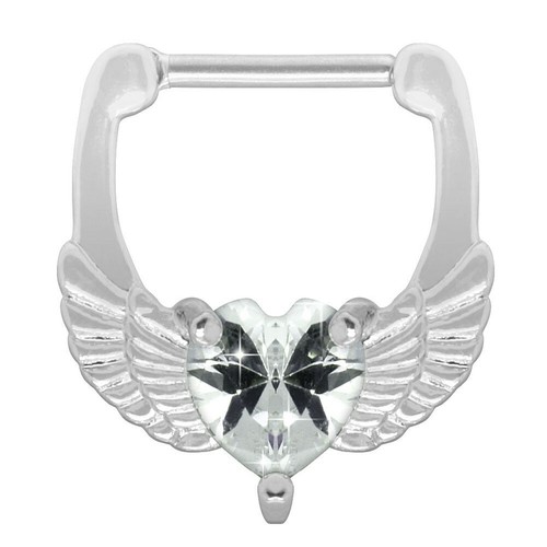 Piercing setto cuore - , strass