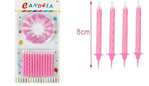 Candeline candele rosa per - candeline,