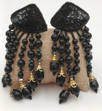 ORECCHINI PENDENTI A CLIP - PILLETTES E PERLINE