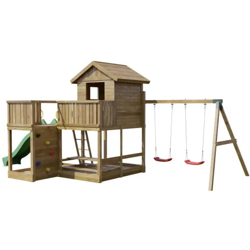 Parco giochi legno casetta - in,