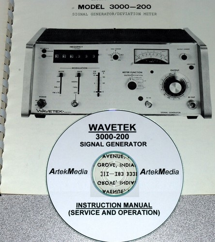 Wavetek 3000 200 manuale - wavetek, di