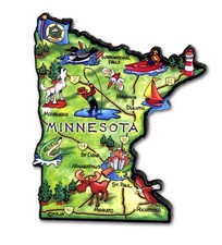 Minnesota Artwood State Magnet
