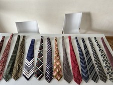 lot stock 15 real vintage ties cravatte 60s 70s
