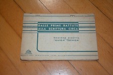 Libro scuola Prime Battute Scrittura Cieca Guida Ventennio Fascista D10